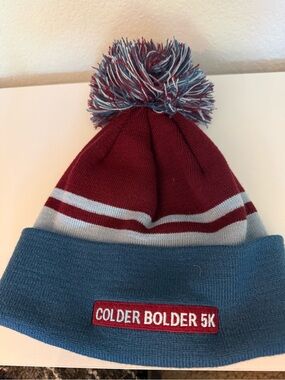 BOCO Gear Colder Bolder 5K Knit Pom Beanie Hat